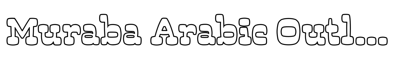 Muraba Arabic Outline
